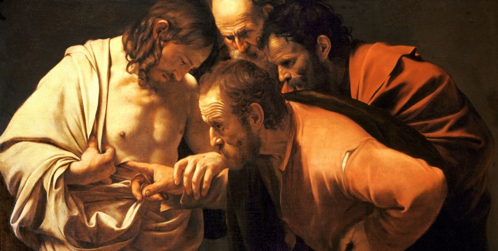 Caravaggio La Incredulidad de santo Tomás